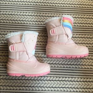 Cat & Jack Toddler Baby Rainbow Snow Boot size 7